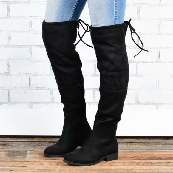 Journey + Crew Shoes - NWOT Over-the-Knee Black Boots